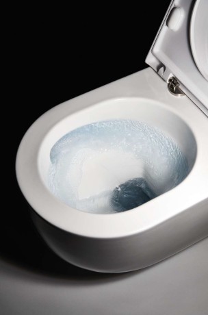 Комплект унитаз HATRIA FUTURA Y9BA01+Y9D501 подвесной безободковый слив Vortex с сиденьем с крышкой с плавным опусканием цвет белый