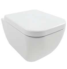 Комплект Унитаз HATRIA BIANCA Y3AK01 Y1VB01 подвесной безободковый с сиденьем с крышкой с плавным опусканием цвет белый