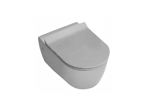 Комплект унитаз HATRIA Fusion Y1CC01 Y9AQ01 подвесной комплект с cиденьем с крышкой с плавным опусканием безободковый цвет белый