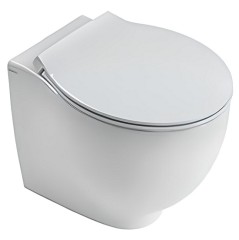 Комплект унитаз HATRIA LE FIABE Y1E701 YXWW01 напольный безободковый с сиденьем с крышкой с плавным опусканием цвет белый