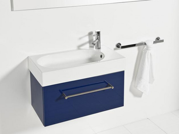 Раковина HATRIA AREA Y0W901 подвесная или на тумбу без отверстий с переливом цвет белый