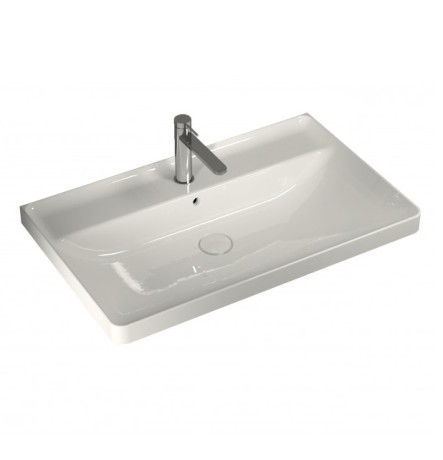 Раковина HATRIA CANALGRANDE Y1EK01 подвесная с одним отверстием с переливом цвет белый