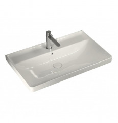 Раковина HATRIA CANALGRANDE Y1EK01 подвесная с одним отверстием с переливом цвет белый