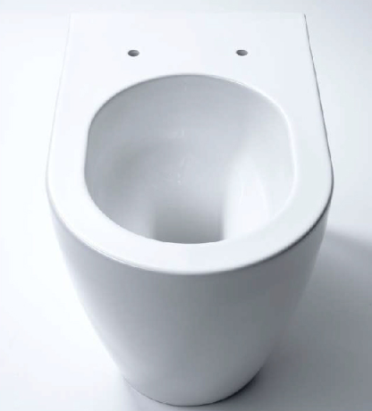 Унитаз HATRIA CENTRICA Y9DC01 напольный приставной слив Vortex безободковый цвет белый